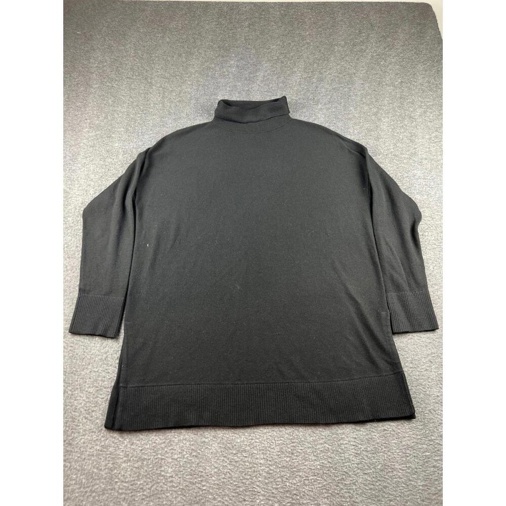 LOFT Black Turtleneck Sweater Size Large